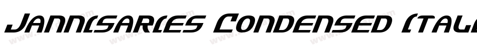 Jannisaries Condensed Italic字体转换